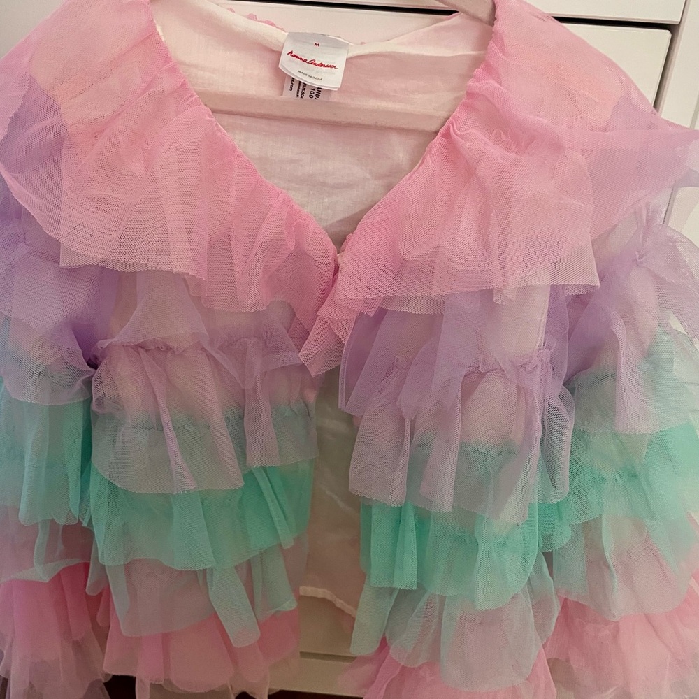 Hanna Andersson Pastel Ruffle Tulle topper